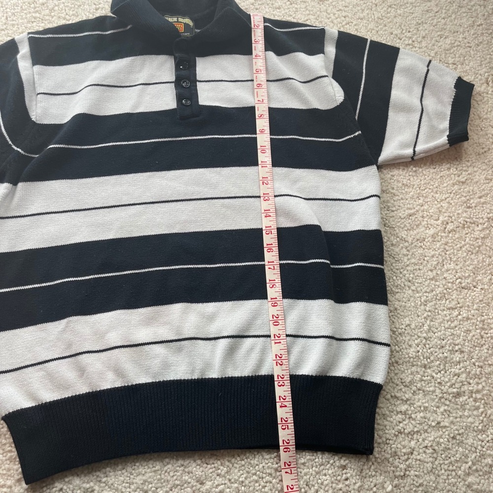 ⭐️3 for $30 Charlie Browns County The Real OG FB County Mens Stripe Polo Sz XL - Picture 6 of 7